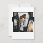 Elegante QR Code Bruiloft RSVP Kaart (Achterkant)