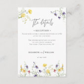 Elegante QR Code Trouwdetails Accommodatie Informatiekaartje (Voorkant)