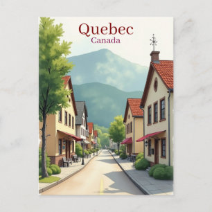 Elegante Quebec Canada aquarel Briefkaart