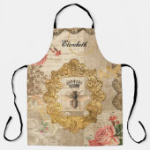 Elegante  Queen Bee Decoupage Schort (Voorkant)