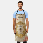 Elegante  Queen Bee Decoupage Schort (Gedragen)