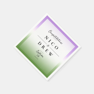 Elegante Queer Pride Bruiloft Servet