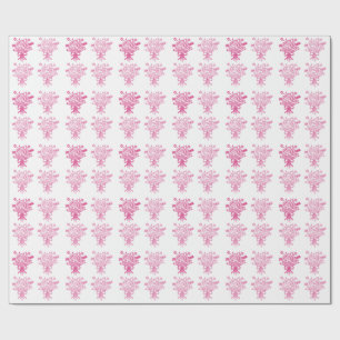 Elegante Quinceañera bloemboeket Roze & Wit Cadeaupapier
