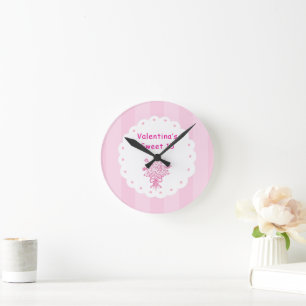 Elegante Quinceañera bloemboeket Roze & Wit Ronde Klok