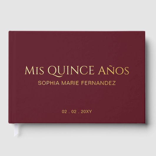 Elégante Quinceañera de Bourgogne moderne (Recto)