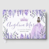Élégante Quinceanera Florale Violette (Recto)