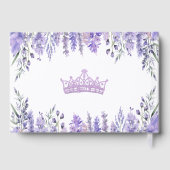 Élégante Quinceanera Florale Violette (Verso)