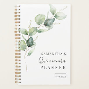 Elegante Quinceanera groen 15e verjaardag Planner