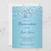 Elegante Quinceanera-uitnodiging Kaart (Voorkant)