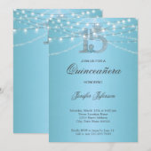 Elegante Quinceanera-uitnodiging Kaart (Voorkant / Achterkant)