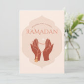 Elegante Ramadan Kaart (Staand voorkant)