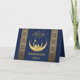 Elegante Ramadan Kareem Eid Mubarak 2025 Groet / Bedankkaart