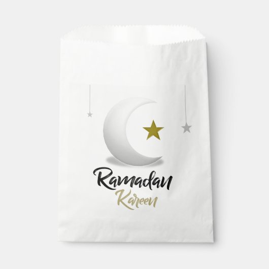 Elegante Ramadan Kareem Halve Maan Ontwerp Islamit Bedankzakje (Voorkant)