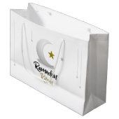 Elegante Ramadan Kareem Halve Maan Ontwerp Islamit Groot Cadeauzakje (Voorkant Gekanteld)