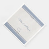 Elegante rand monogram servet (Hoek)