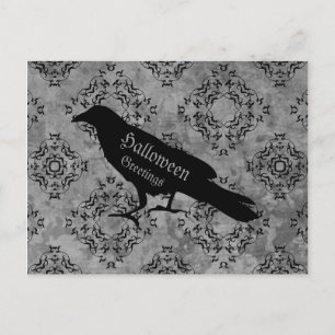 Elegante raven groeten briefkaart