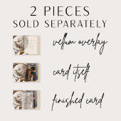 Elegante Real Vellum Overlay Modern Script Wedding Uitnodigingen