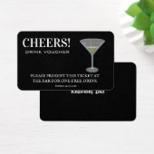 Élégante Réception de mariage de fête Bon de boiss (Bureau)