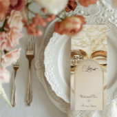 Elégante Réception de mariage Modèle menu