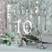 Élégante Réception de mariage Numéro de table