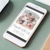 Élégante Réception de mariage photo Invitation