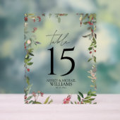 Elégante Réception Fleur sauvage d'hiver Berry (Neutre)