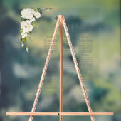 Elégante Réception Florale Gris Blanc Vert Siège (Neutre)