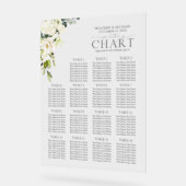 Elégante Réception Florale Gris Blanc Vert Siège (Angle)