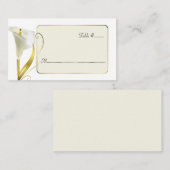 Elégante Réception Mariage Lily Cartes de Place (Devant / Derrière)