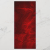 Elegante Red Holly Christmas Wedding Menu (Achterkant)