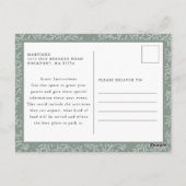 Elégante Red Poinsettia Fête Brunch Invitation (Dos)