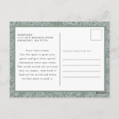 Elégante Red Poinsettia Open House Invitation (Dos)