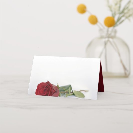 Elegante Red Rose Blank DIY Print Wedding (Voorkant)