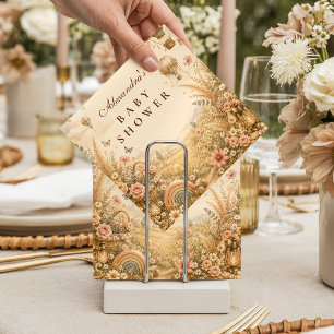 Elegante Regenboog Boho Baby Shower Servet