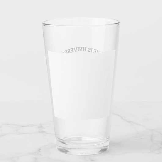 Elegante regenboog van harten ontwerp glas (Achterkant)