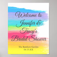 Elegante Regenboog Verlovingsfeest voor Lesbiennes