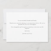 Elegante regenboog Waterverf Dank u Kaart (Achterkant)