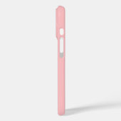 Elegante religieuze kruisnaam monogram koraal roze Case-Mate iPhone case (Achterkant / Links)