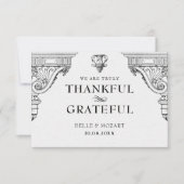 Elegante Renaissance architectuur Bedankkaart (Voorkant)