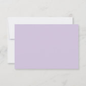 Élégante réponse de mariage à l'aquarelle florale (Dos)
