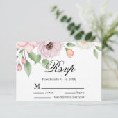 Élégante Réponse de Mariage Chic Script Pastel Piv (Debout devant)