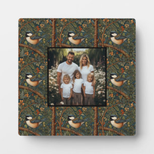 Elegante Retro Art Nouveau bos vogel foto Fotoplaat