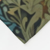 Elegante retro boho konijn bos bloemen fleece deken (Hoek)