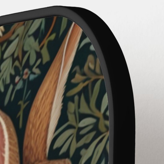 Elegante retro boho konijn bos bloemen pickleball paddle (Links Detail)