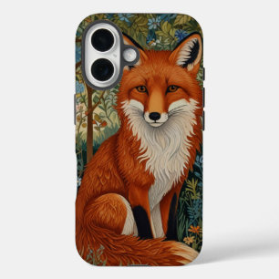 Elegante retro boho rode vos bos dier iPhone 16 hoesje
