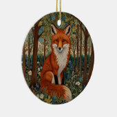 Elegante retro boho rode vos bos dier keramisch ornament (Rechts)