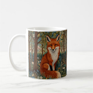 Elegante retro boho rode vos bos dier koffiemok