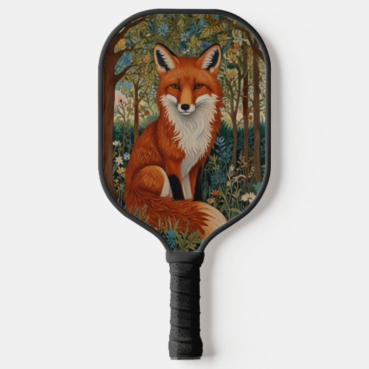 Elegante retro boho rode vos bos dier pickleball paddle (Voorkant)