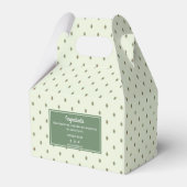 Elegante Retro Groene Zeep Bar Box Merk Verpakking Bedankdoosjes (Achterkant)