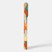 Elegante retro wavy verticale strepen Case-Mate iPhone case (Achterkant / Rechts)